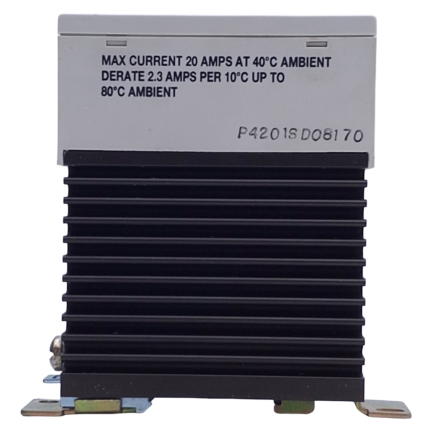 Used Crouzet 84130116 Solid State Relay, 4-32VDC In, 48-660VAC 25A Out, DIN Rail