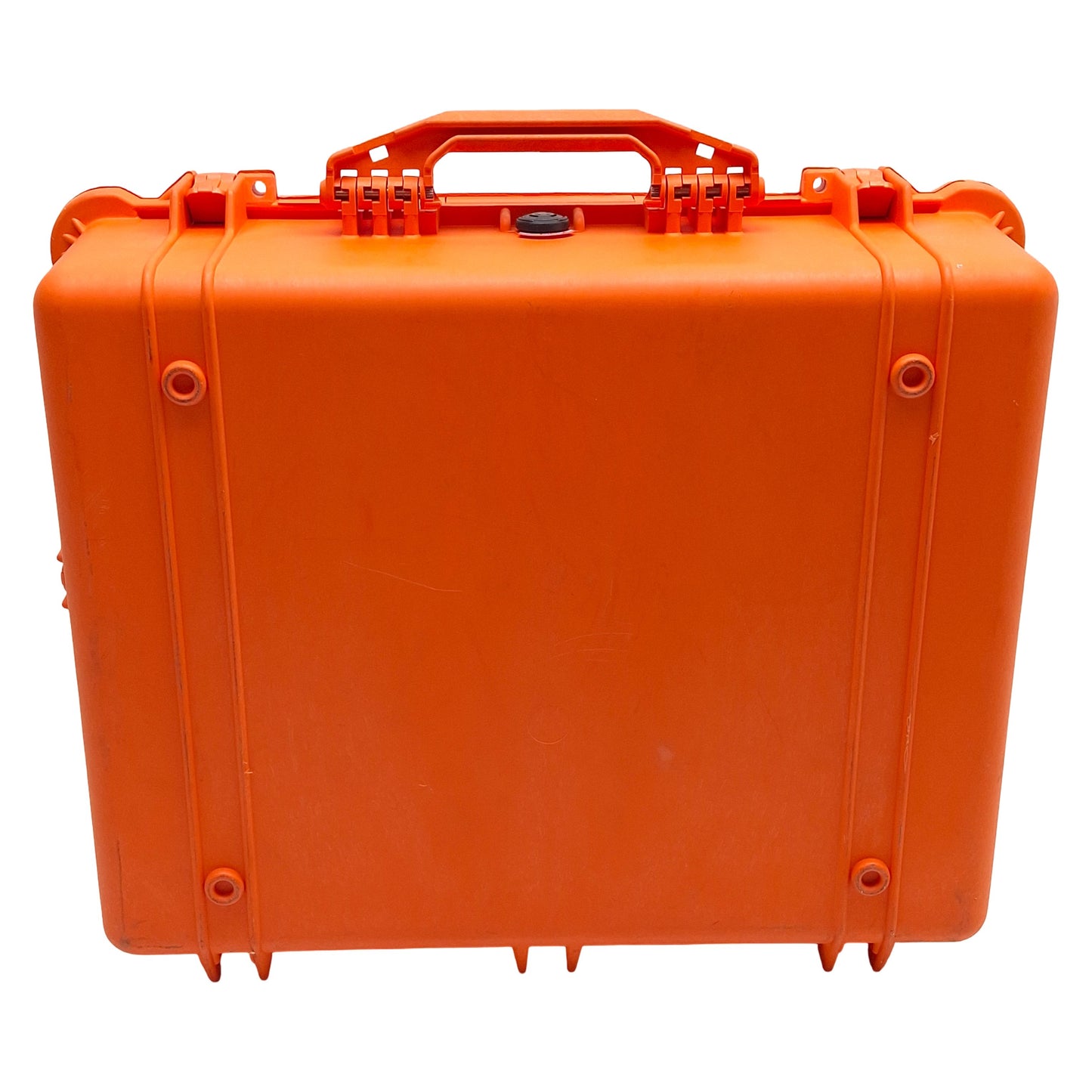 Used Pelican 1600 Protector Case, Orange, 21.51 x 16.54 x 7.99in Interior *Used Foam*