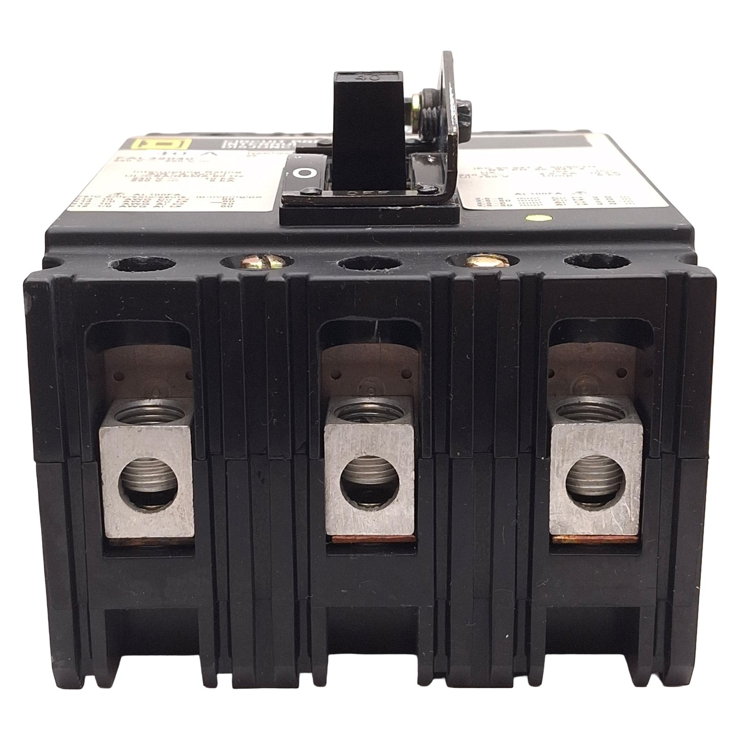 Used Square D FAL32040 Molded Case Circuit Breaker, 3-Pole, 40A, 240VAC/250VDC