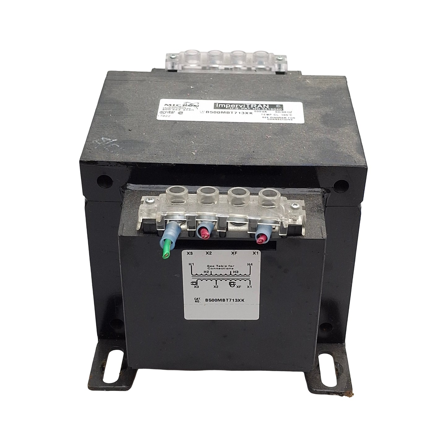 Used Micron B500MBT713XK ImperviTRAN Transformer 208/230/460V Primary, 24/115V Second