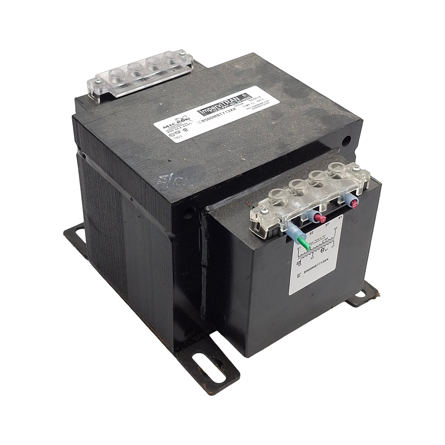 Used Micron B500MBT713XK ImperviTRAN Transformer 208/230/460V Primary, 24/115V Second