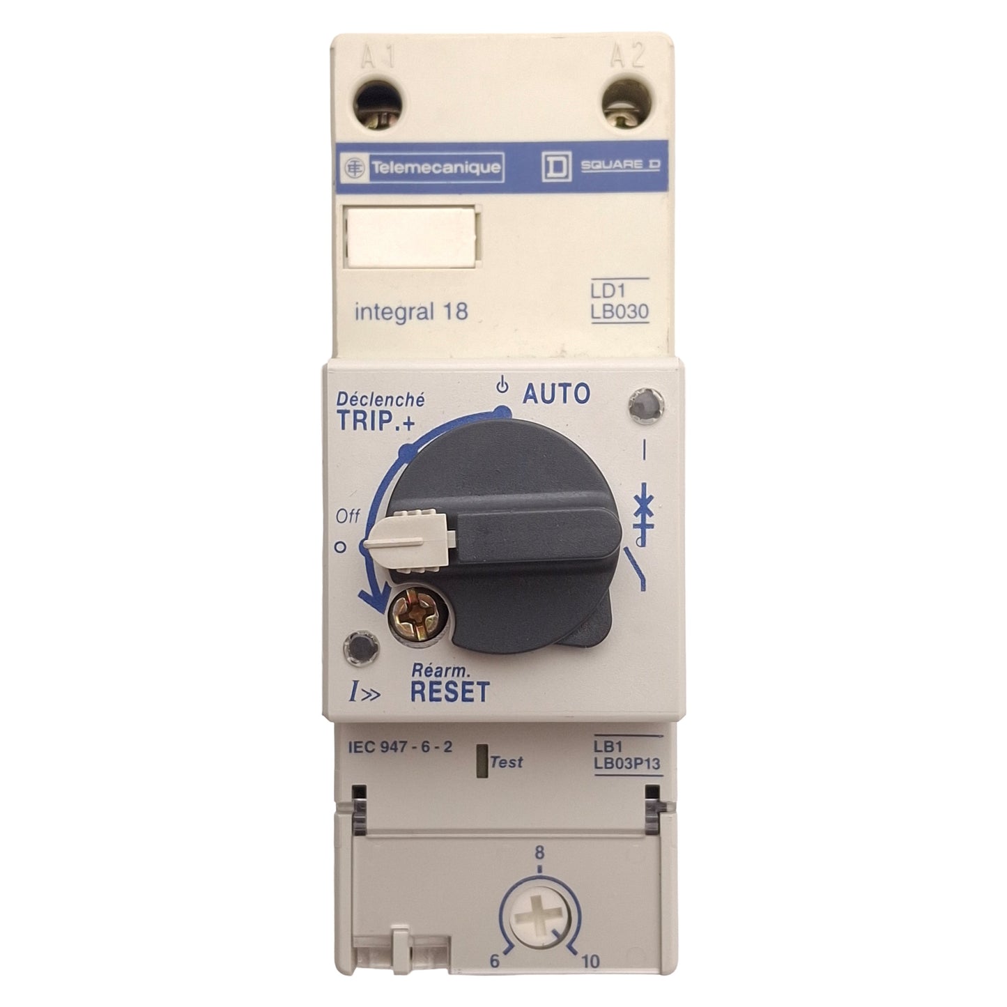Used Schneider Electric LB1LB03P LD1LB030 Motor Starter, 6-10A, 115-120VAC Coil