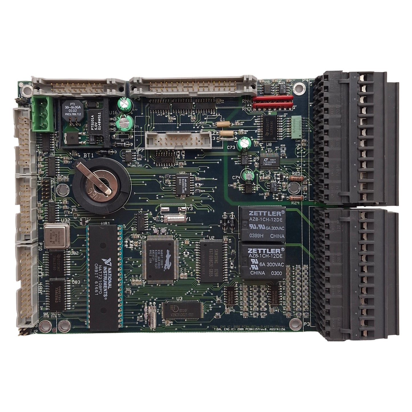 Used Tidal PCB#1157revB ASSY#1156 Olympic 488 SBC Single Board Computer, 7-24VDC