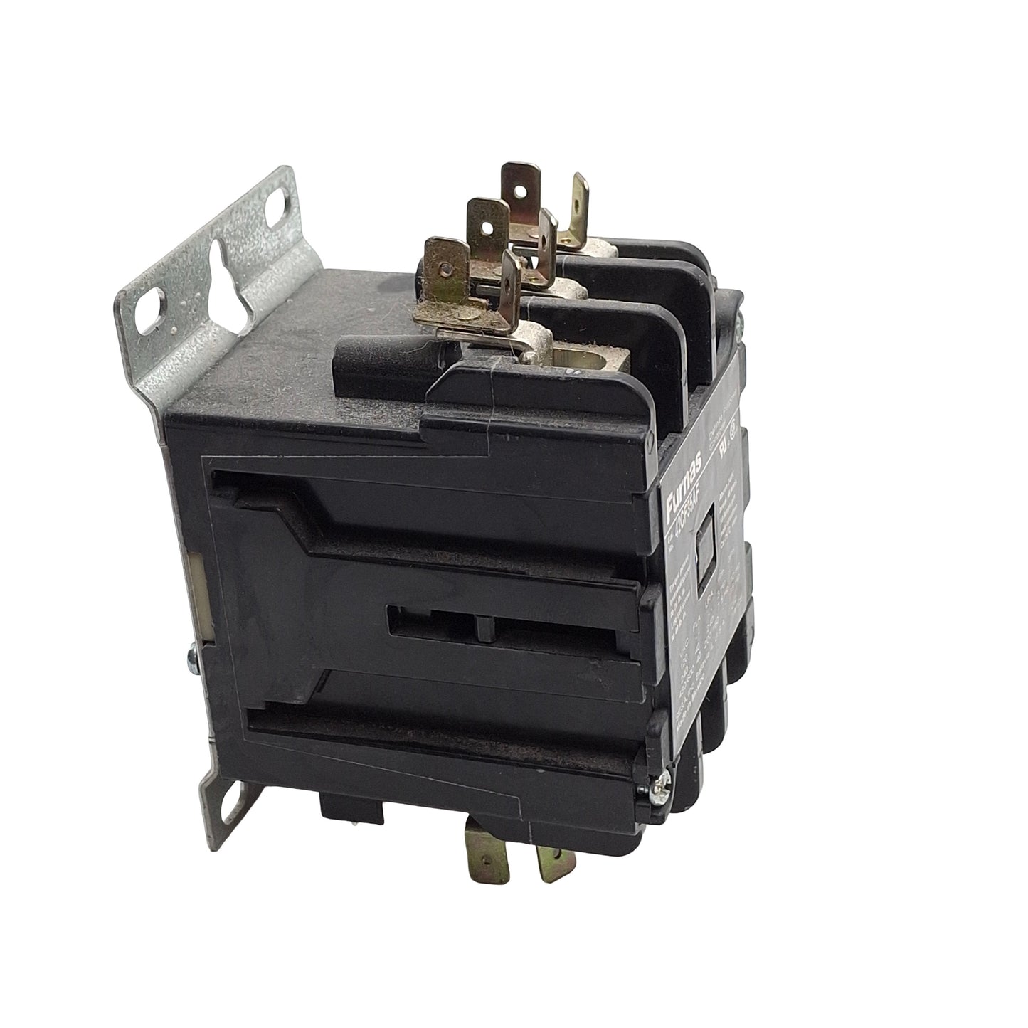 Used Furnas 42CF35AF DIN Rail Contactor, 3-Pole, 40A 600VAC, 110/120VAC Coil