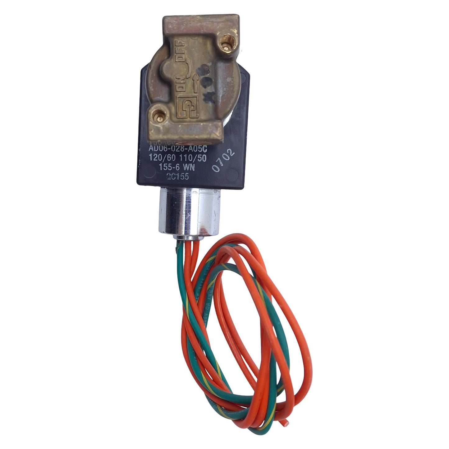 Used Parker AF4C05 Solenoid Valve 1/2 NPT Conduit, 1/4 NPT Ports, 120V AC Coil