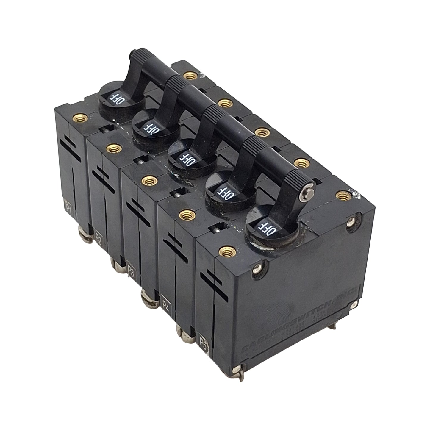 Used Carling AA5-X0-00-310-4D1-C Circuit Breaker , 5-Pole, 277VAC/80VDC, 10 Amps