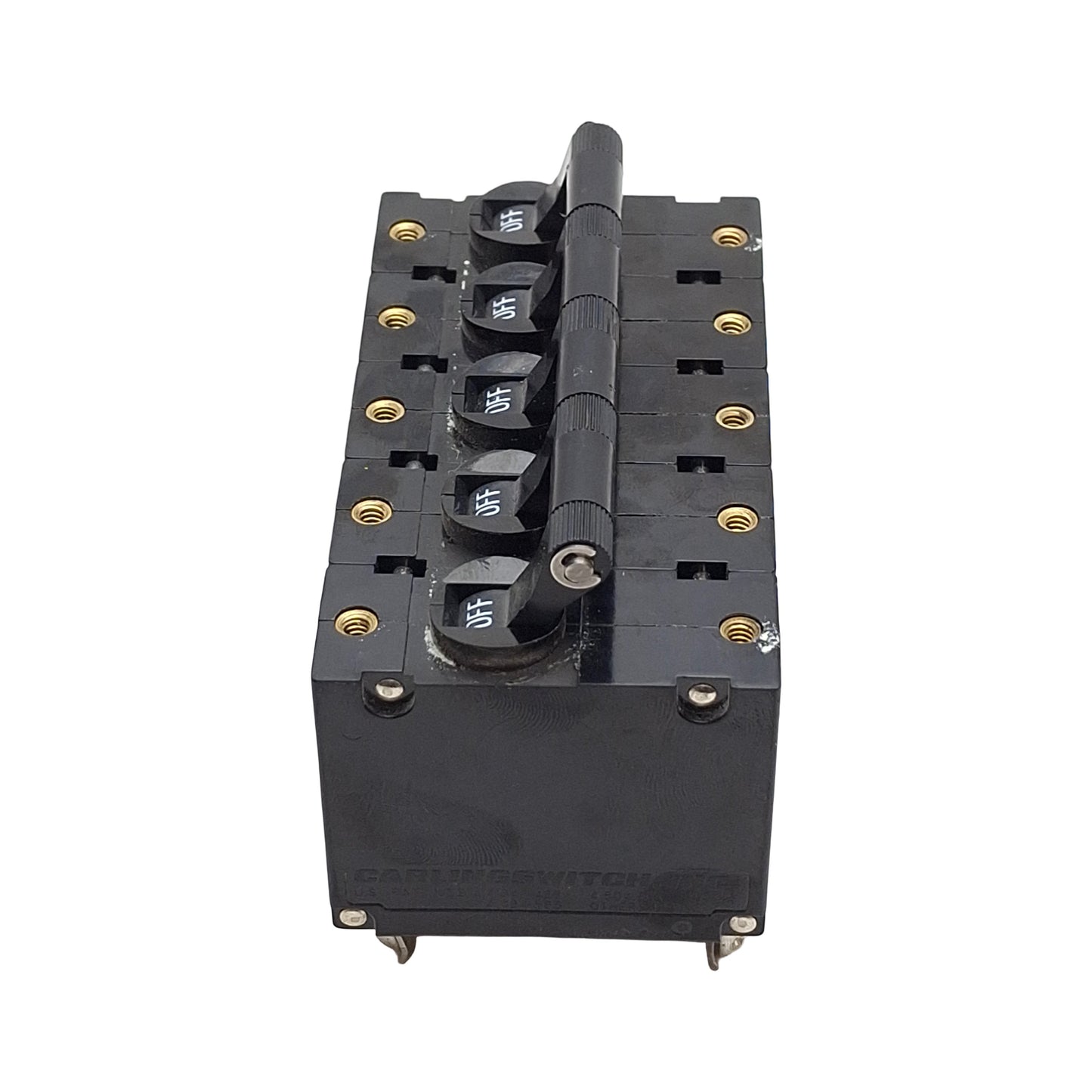 Used Carling AA5-X0-00-310-4D1-C Circuit Breaker , 5-Pole, 277VAC/80VDC, 10 Amps