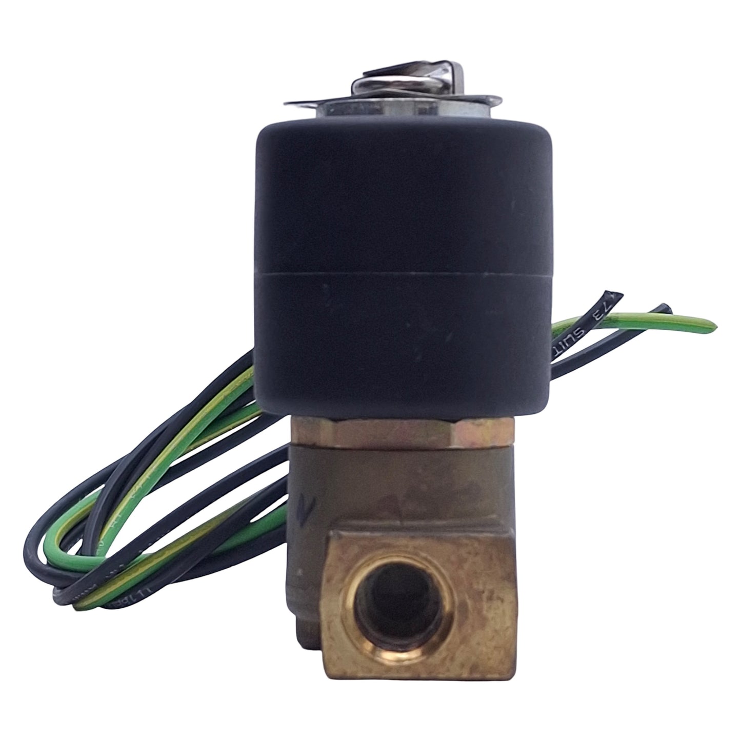 Used Parker 04F20O2118ACF4C05 Solenoid Valve, 2-Way, 300psi, 1/4 NPT, 100-120VAC Coil