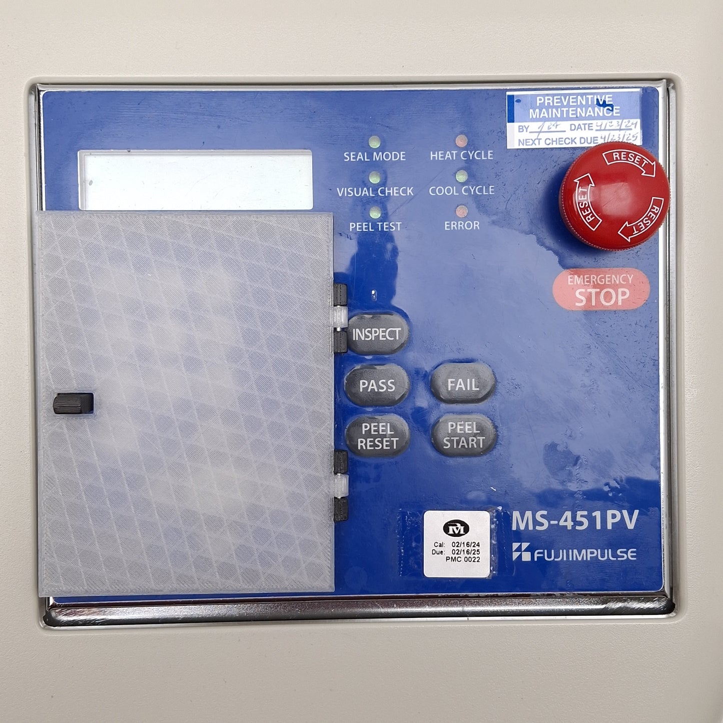 Used Van Der Stahl MS-451PV Medical Pouch Sealer, 10 x 450mm Seal, 140-400°F, 110VAC