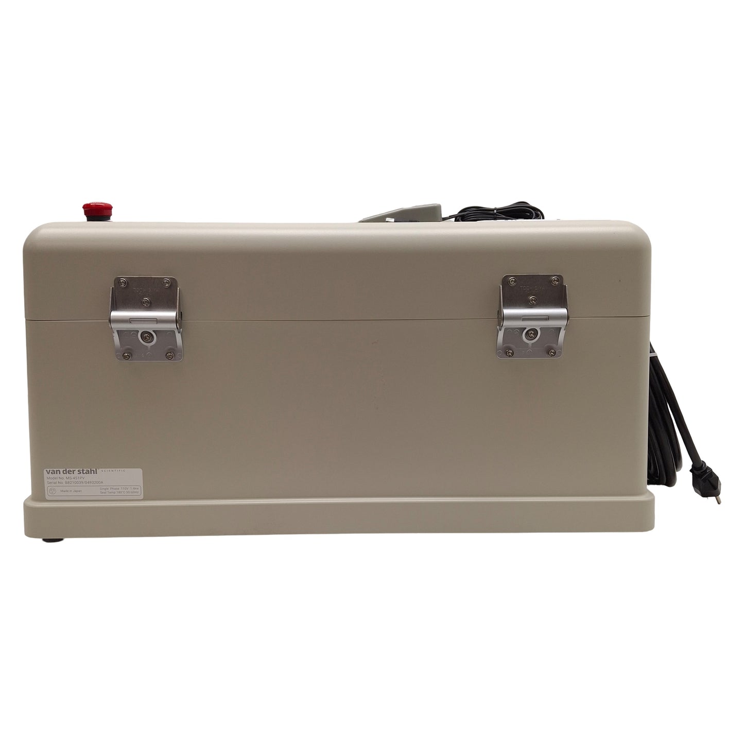 Used Van Der Stahl MS-451PV Medical Pouch Sealer 10mm x 450mm Seal, 140-400°F, 110VAC