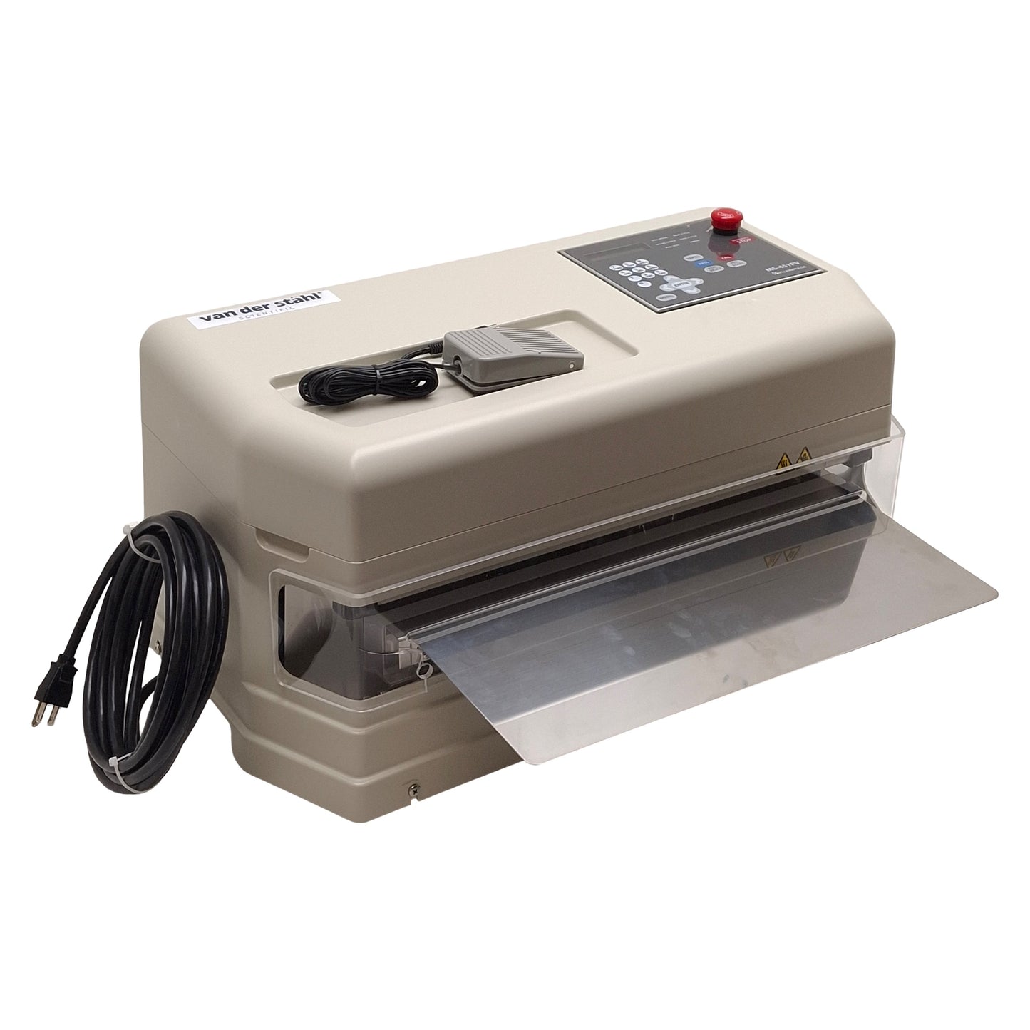Used Van Der Stahl MS-451PV Medical Pouch Sealer 10mm x 450mm Seal, 140-400°F, 110VAC