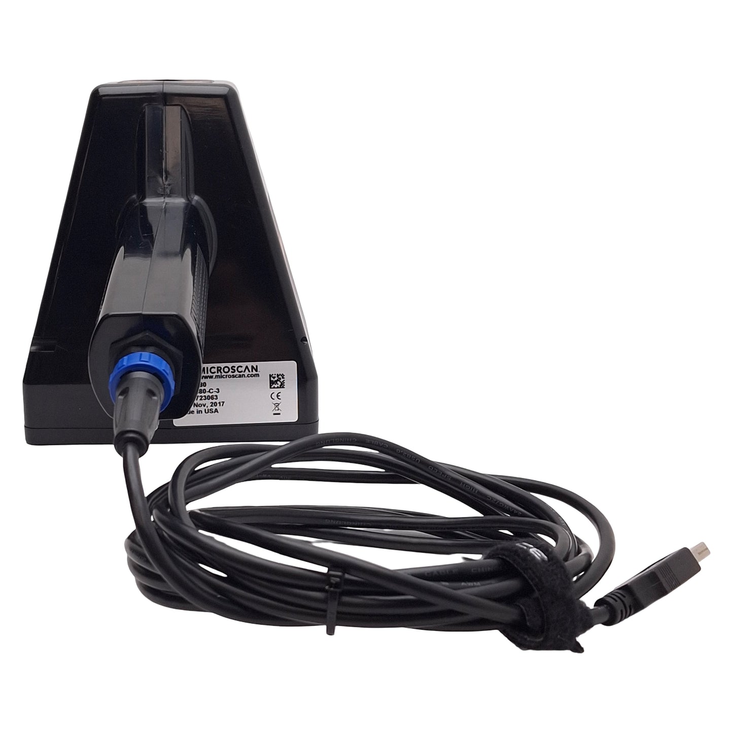 Used Microscan LVS-9580 Handheld 1D & 2D Barcode Verifier, Red 660nm, 5MP, USB, 5VDC