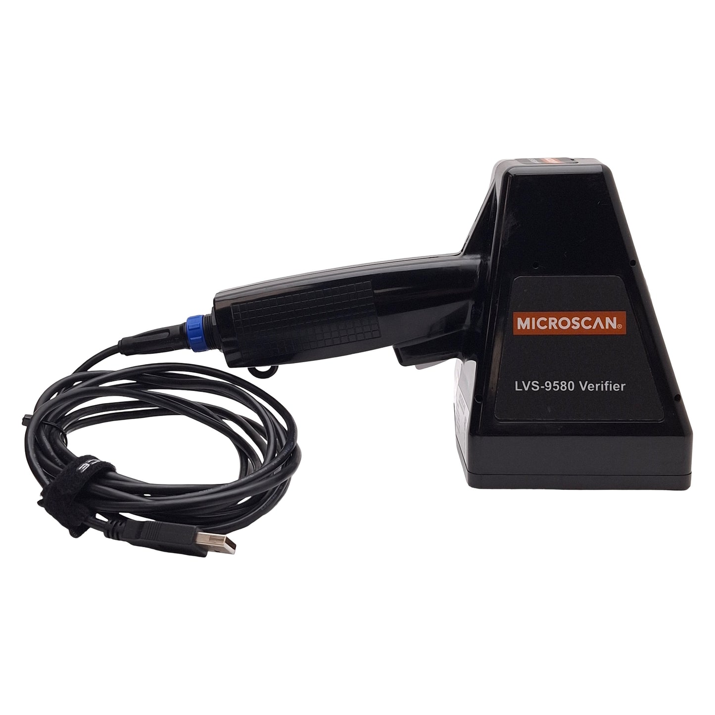 Used Microscan LVS-9580 Handheld 1D & 2D Barcode Verifier, Red 660nm, 5MP, USB, 5VDC