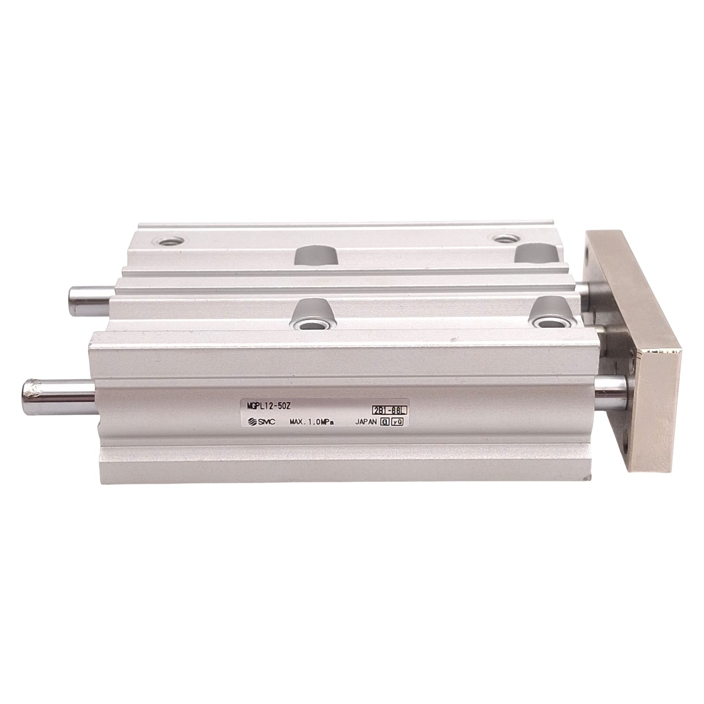 Used SMC MGPL12-50Z Compact Guided Cylinder, ø12mm Bore, 50mm Stroke, 1.0MPa, M5x0.8