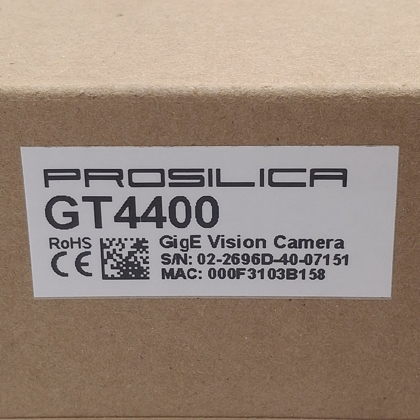 New – Open box Allied Vision GT4400 TFL-Mount Vision Camera, Monochrome, 19.6MP, 7-25VDC, 1GigE