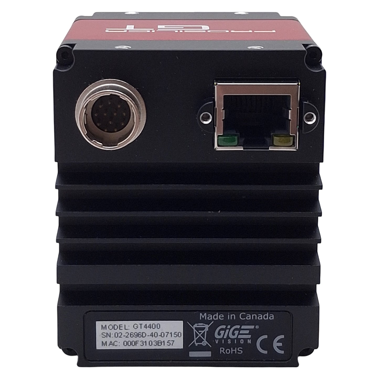 New – Open box Allied Vision GT4400 TFL-Mount Vision Camera, Monochrome, 19.6MP, 7-25VDC, 1GigE