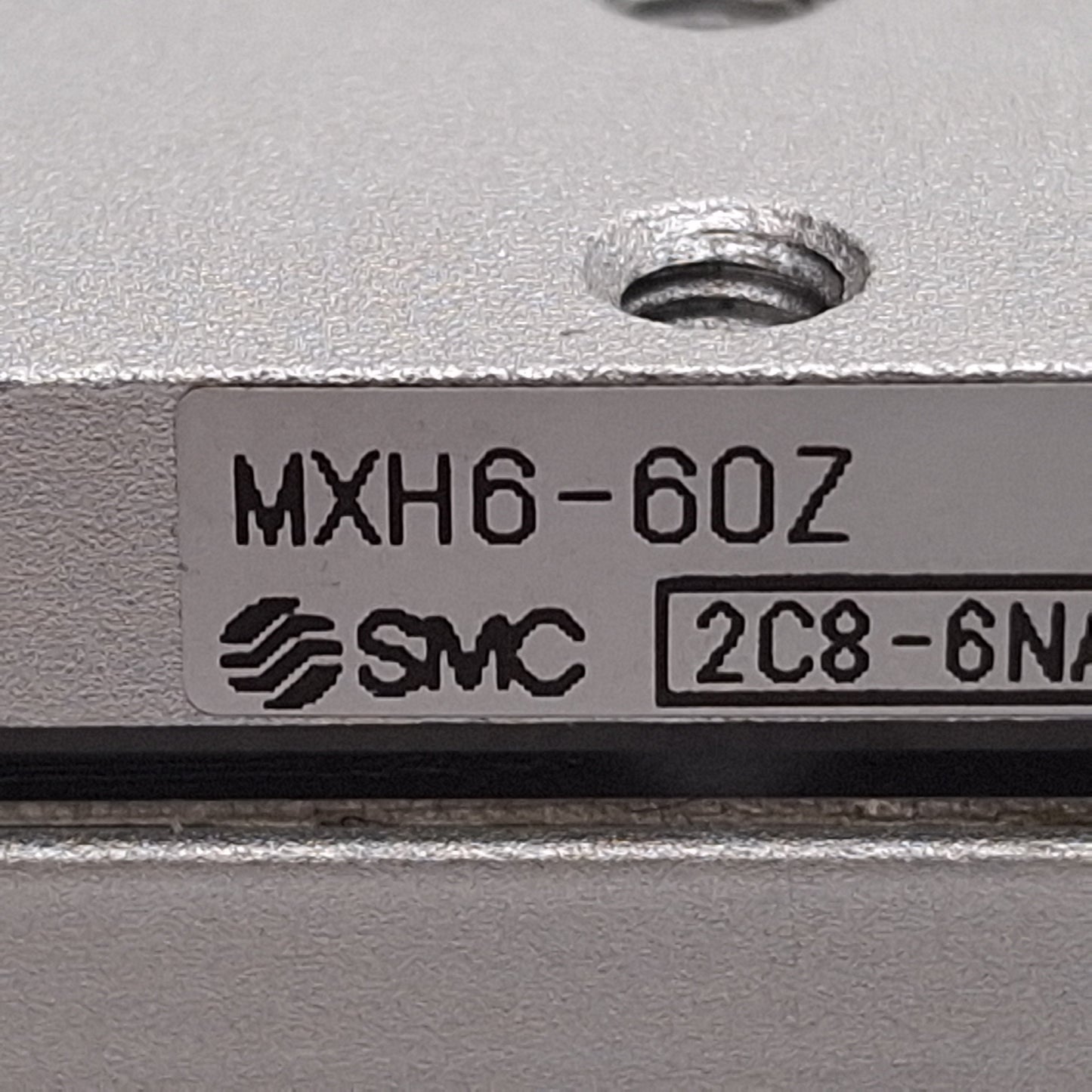 Used SMC MXH6-60Z Compact Slide Table, ø6mm Bore, 60mm Stroke, 0.7MPa, M5x0.8 Ports