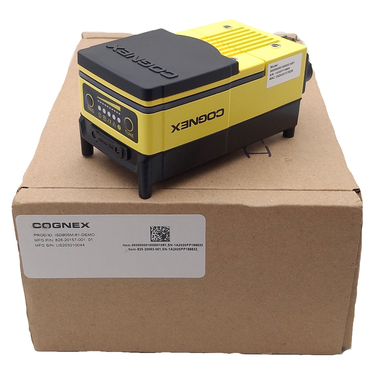 New – Open box Cognex ISD905M-61-DEMO In-Sight Vision System, 2/3in CMOS, 5MP, 24VDC, C-Mount
