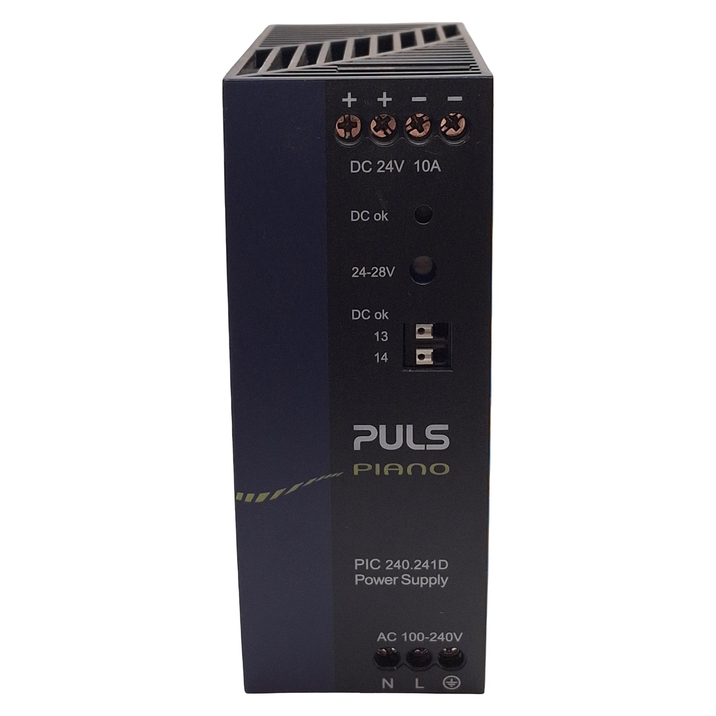 Used PULS PIC240.241D Piano PLC Power Supply, 240W, 24-28VDC Output, 100-120VAC Input