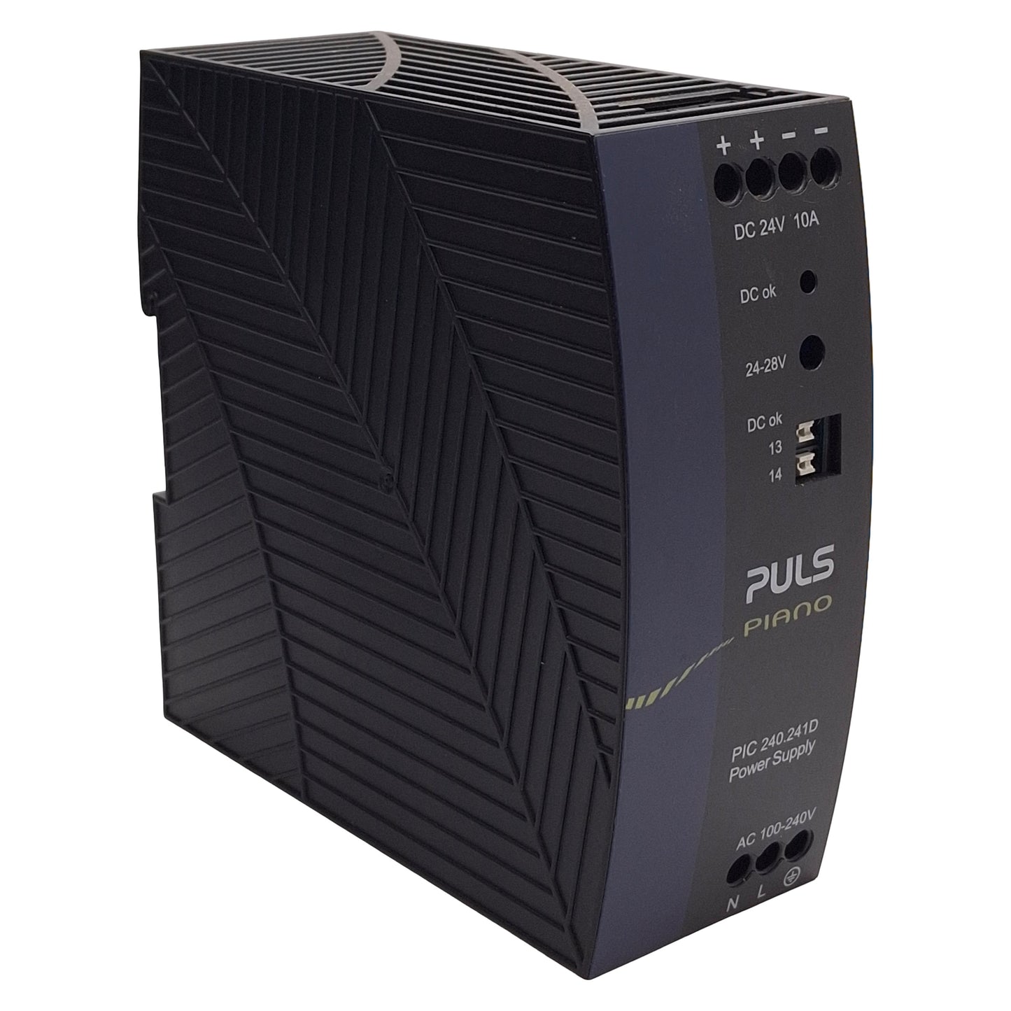 Used PULS PIC240.241D Piano PLC Power Supply, 240W, 24-28VDC Output, 100-120VAC Input