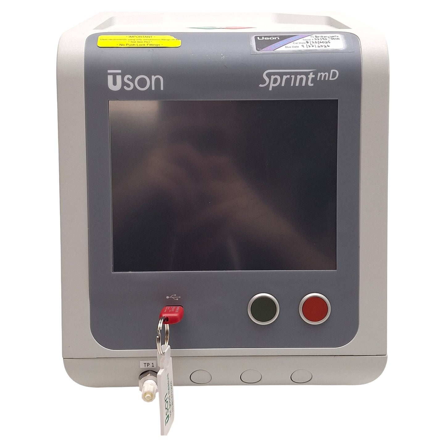 Used USON Sprint mD Single-Channel Leak Tester, Sequential Mode, 0-60psig / 0~-15psig