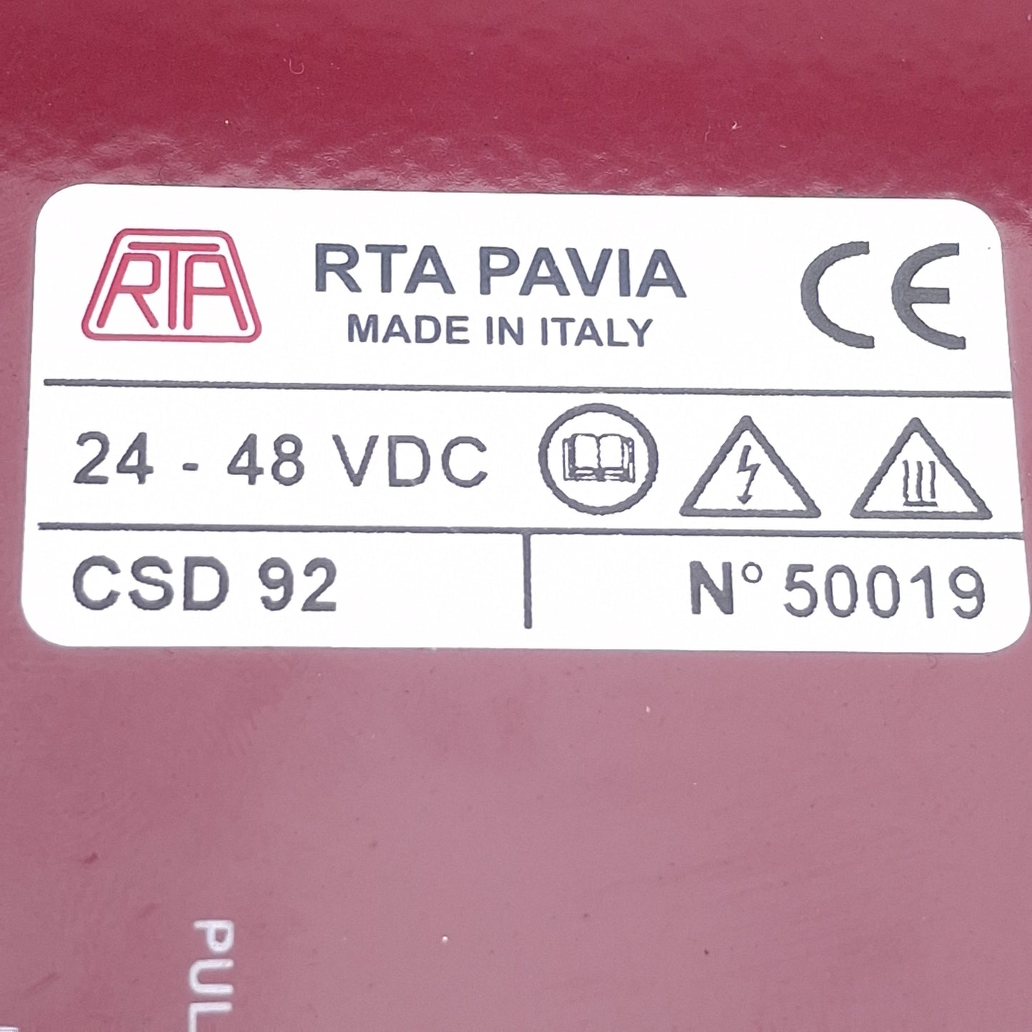 Used RTA PAVIA CSD 92 Ministep Stepping Motor Drive 24-48VDC, 0.7A-4.4A Output