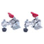 Used Lot of 2 Destaco 305-U Horizontal Hold-Down Clamp 670N Capacity, 26.3x16mm Base