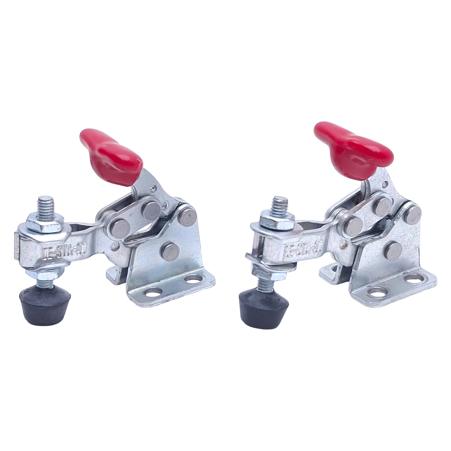 Used Lot of 2 Destaco 305-U Horizontal Hold-Down Clamp 670N Capacity, 26.3x16mm Base