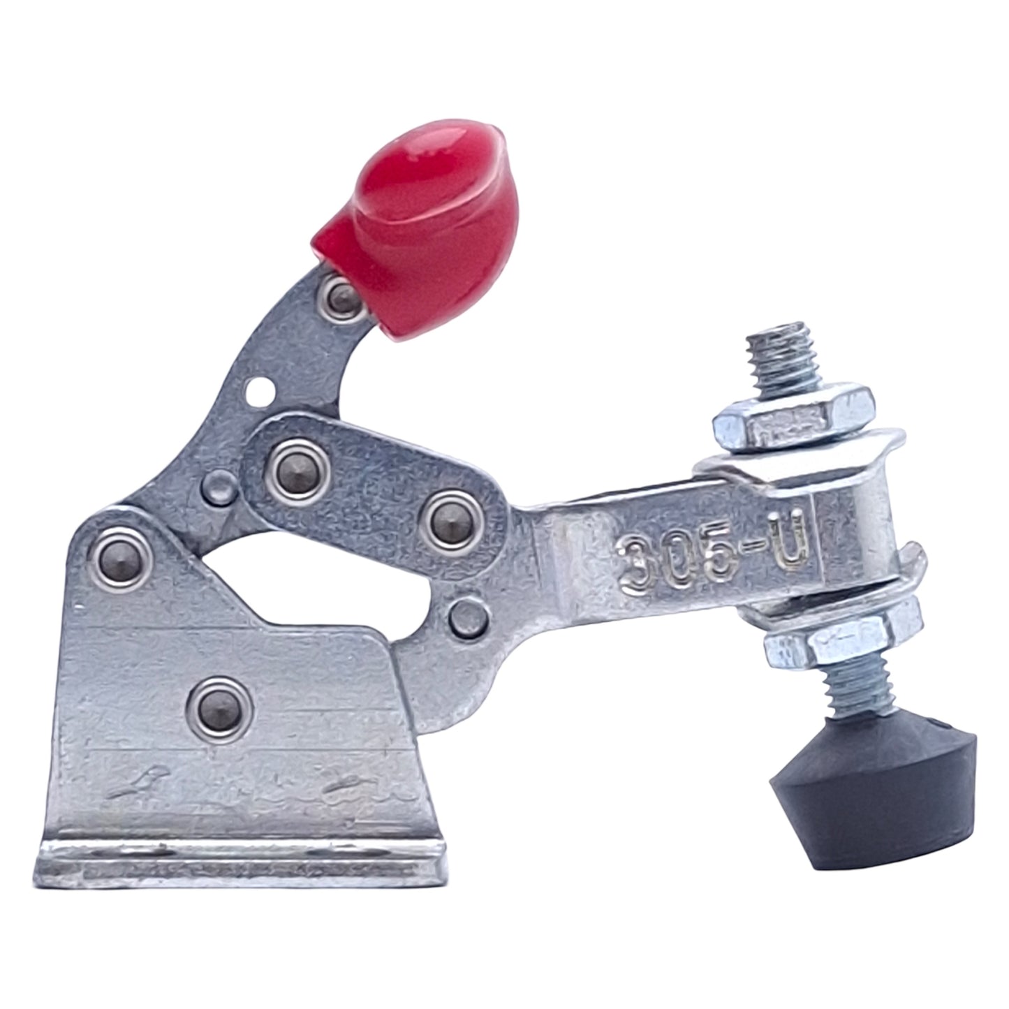 Used Lot of 2 Destaco 305-U Horizontal Hold-Down Clamp 670N Capacity, 26.3x16mm Base