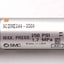 Used SMC NCDME044-0500 Stainless Steel Cylinder, ø7/16in Bore, 5in Stroke, 10-32 UNF