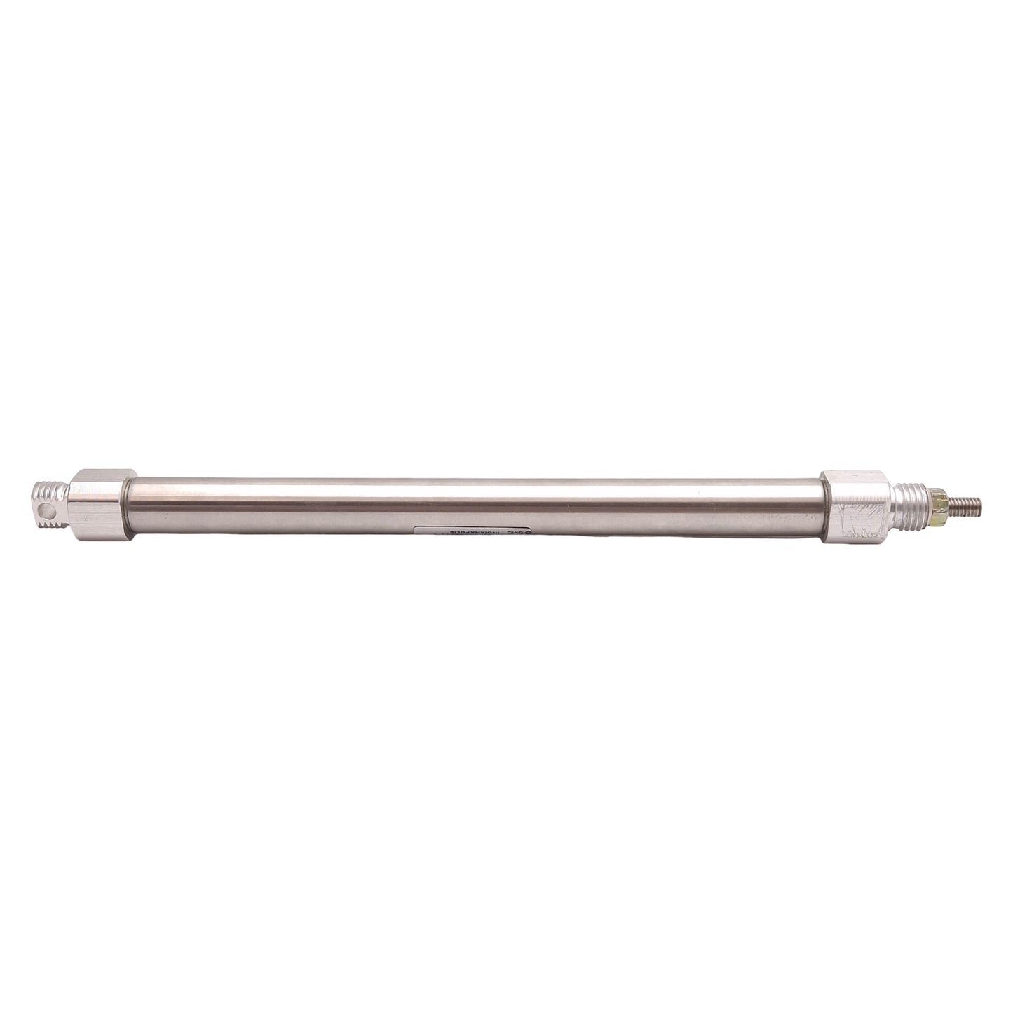 Used SMC NCDME044-0500 Stainless Steel Cylinder, ø7/16in Bore, 5in Stroke, 10-32 UNF