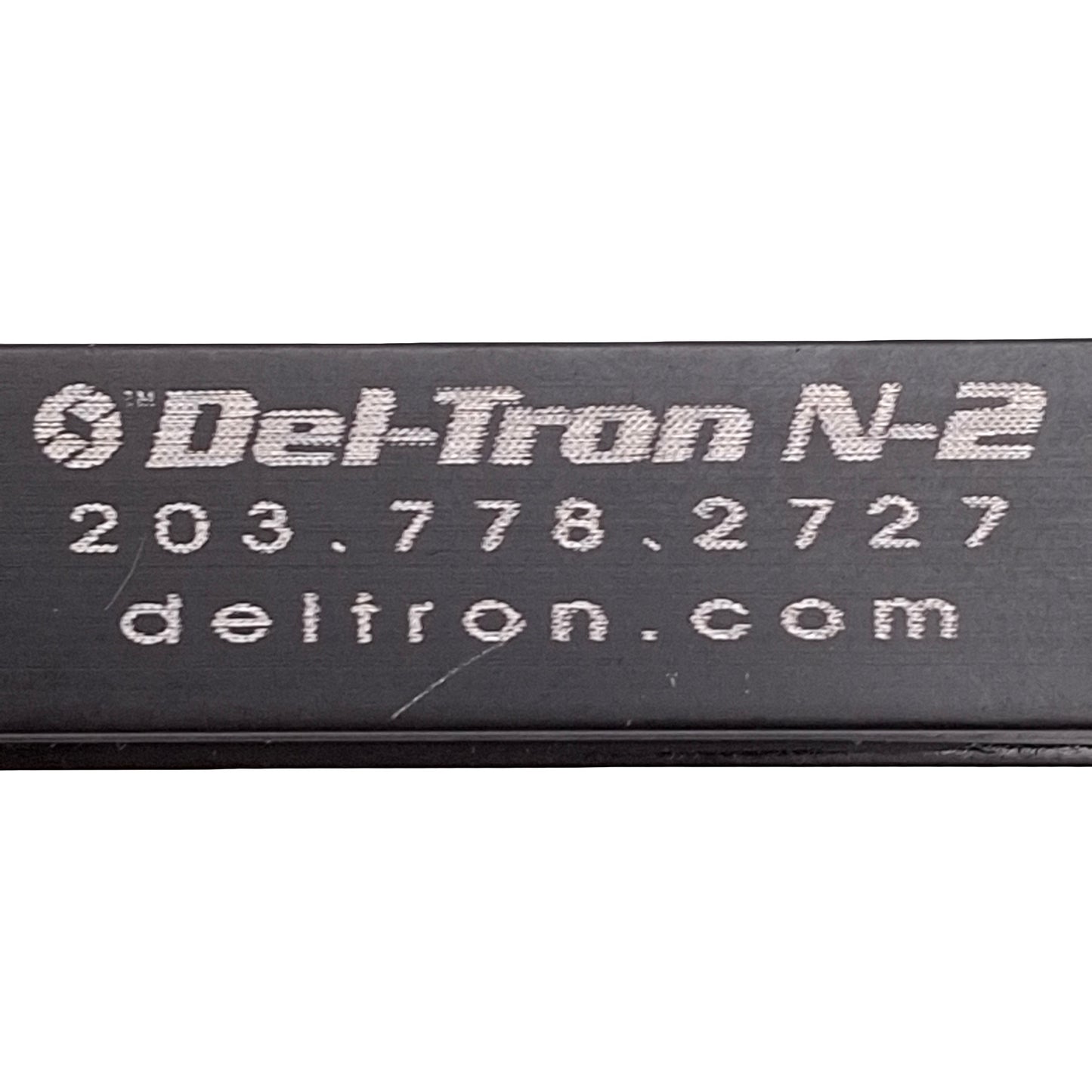 Used Del-Tron N-2 Ball Slide Assembly, Black Anodize, 1.5in Travel, #6-32, 18lbs Load