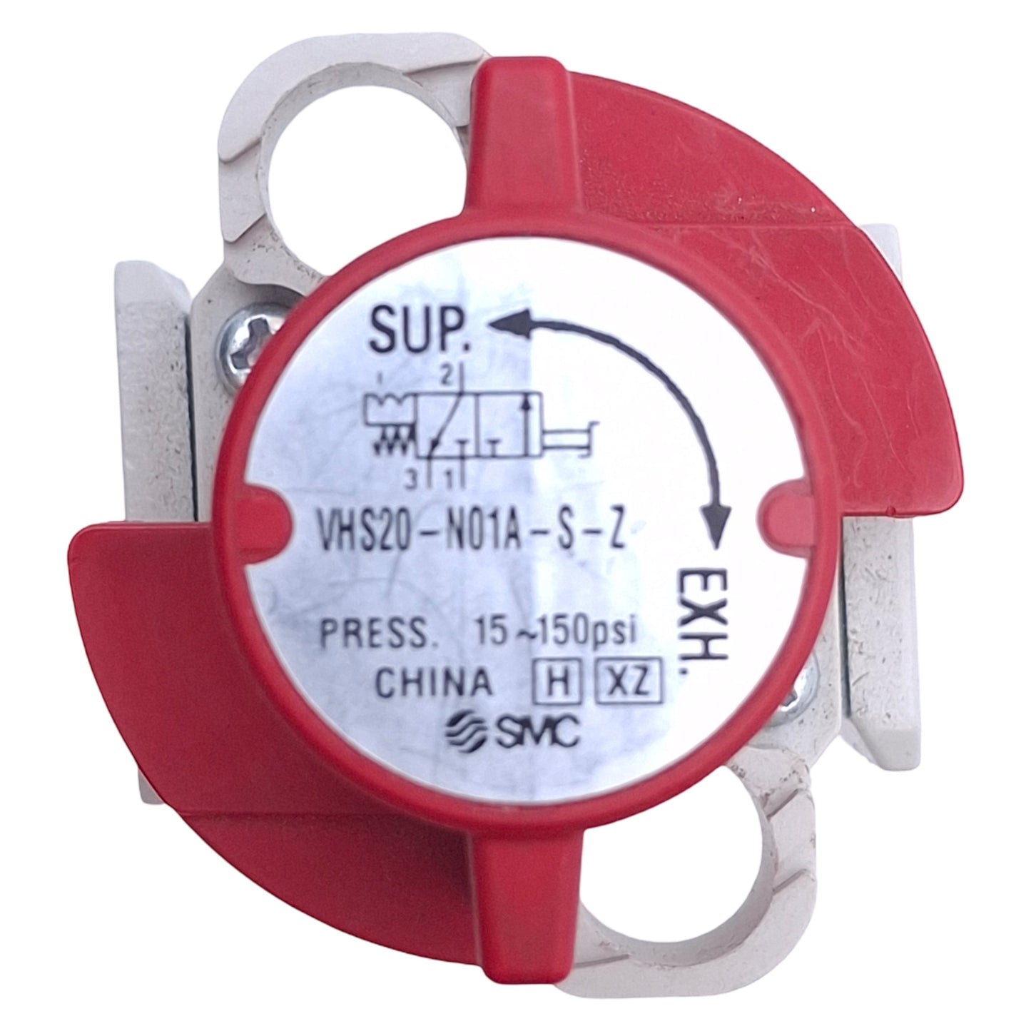 Used SMC VHS20-N01A-S-Z Manual Pressure Relief Valve 15-150psi Range, 1/8 NPT Ports
