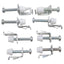 New – Open box Lot of 8 Allen Bradley 2711P-RTMC PanelView Mounting Clips, HMI Mounting