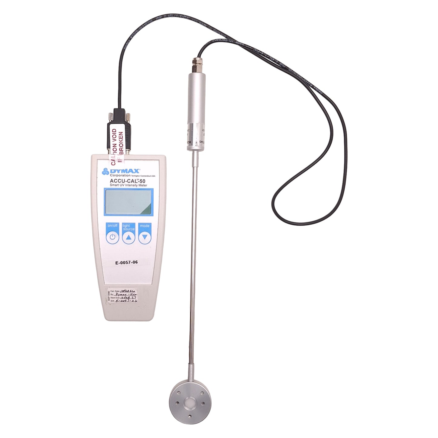 Used Dymax 39560 ACCU-CAL 50 UVA Radiometer, 320-390nm, 40W/cm², 3/5/8mm Lightguide