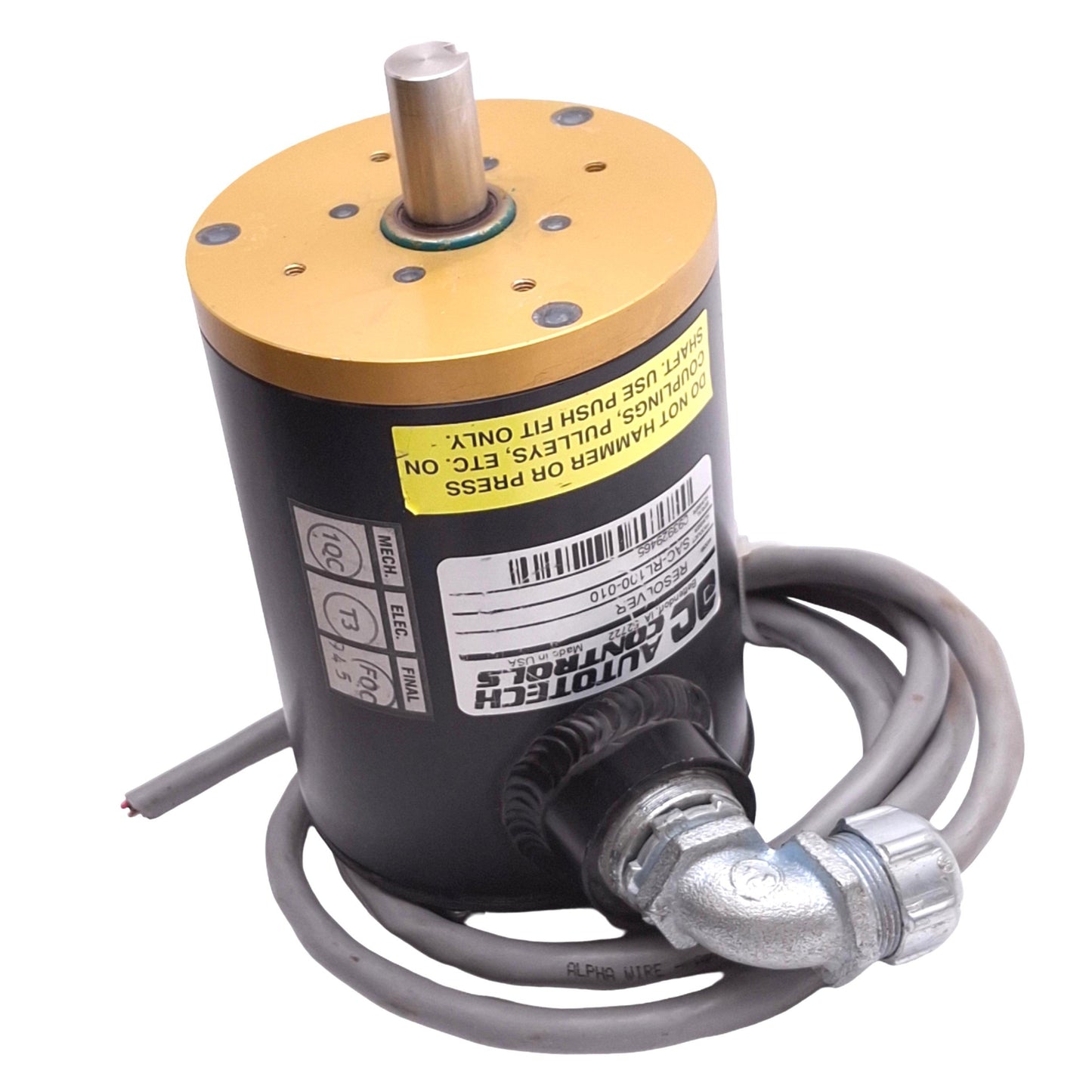 Used Autotech Controls SAC-RL100-010 Single Turn Resolver, 5000rpm Max, Size 40