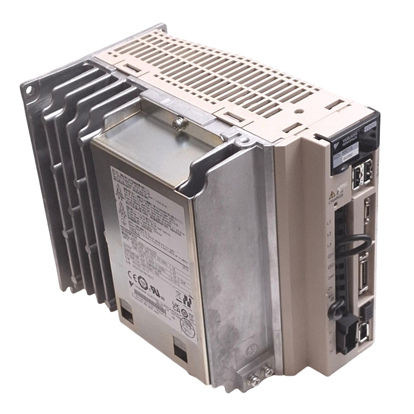 Used Yaskawa SGDV-1R9D11A SigmaV Servopack, 3-Phase 0-480VAC 0-300Hz, 500W Max