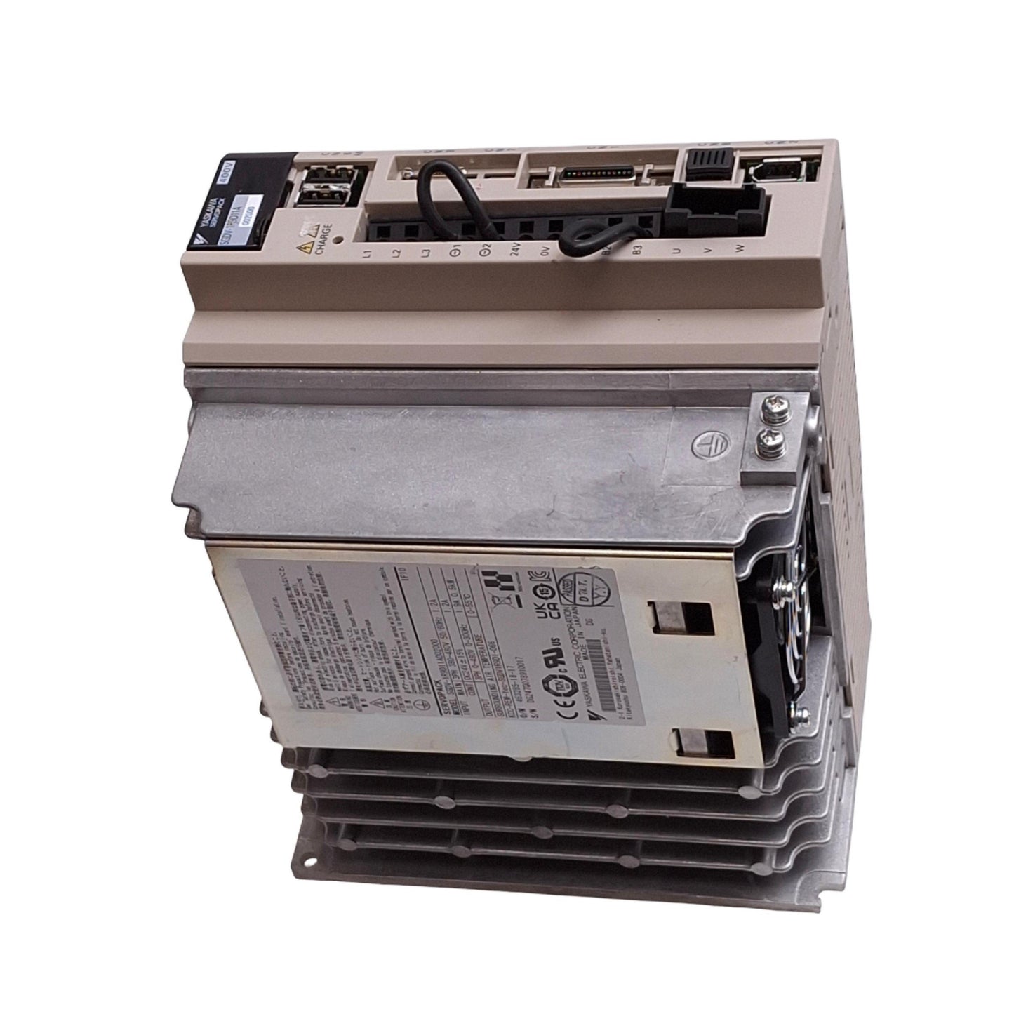 Used Yaskawa SGDV-1R9D11A SigmaV Servopack, 3-Phase 0-480VAC 0-300Hz, 500W Max