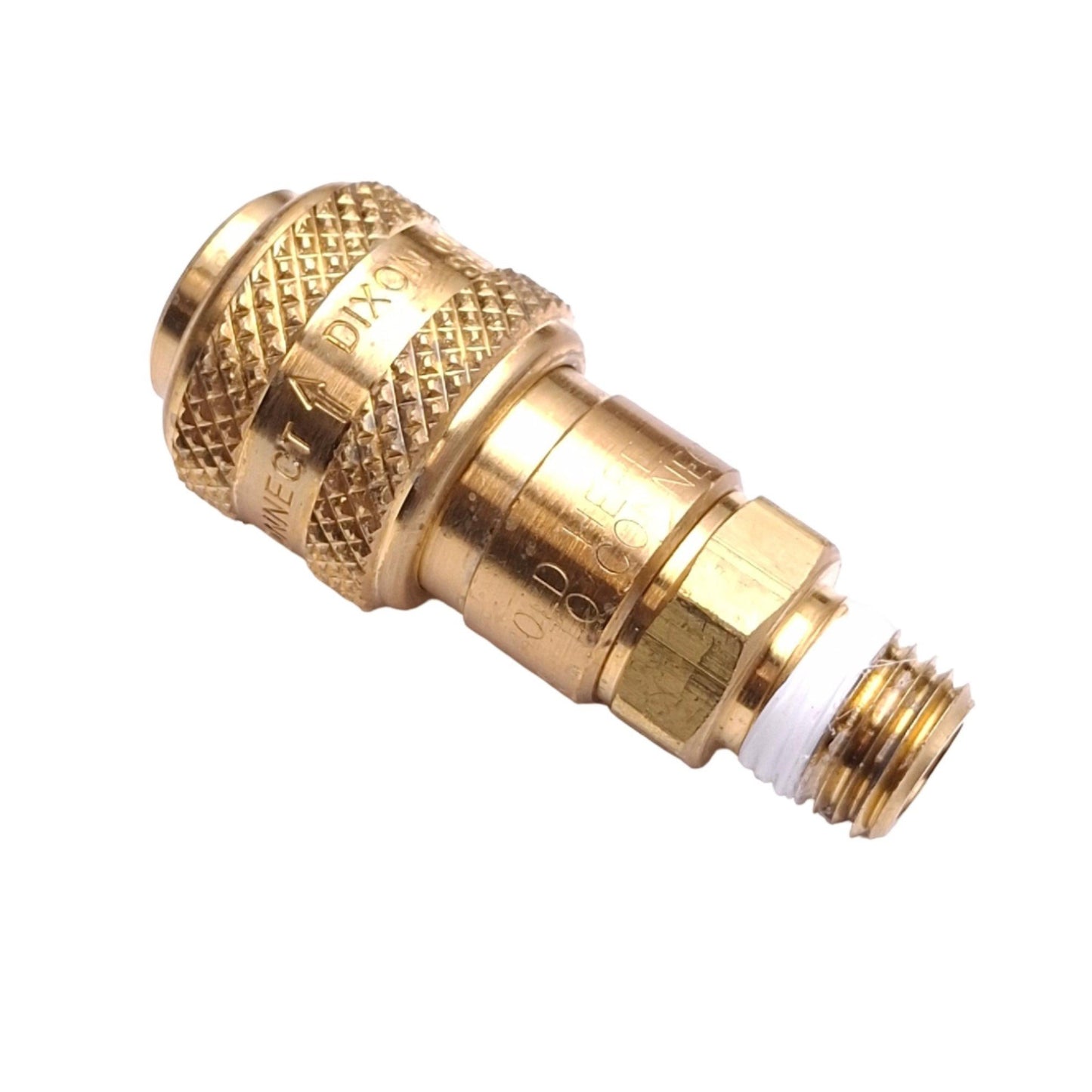 Used Dixon 2DM2-B Series 2D Quick Coupling, 1/4in NPTF Male, 0.98x2.34in, 300psi Max