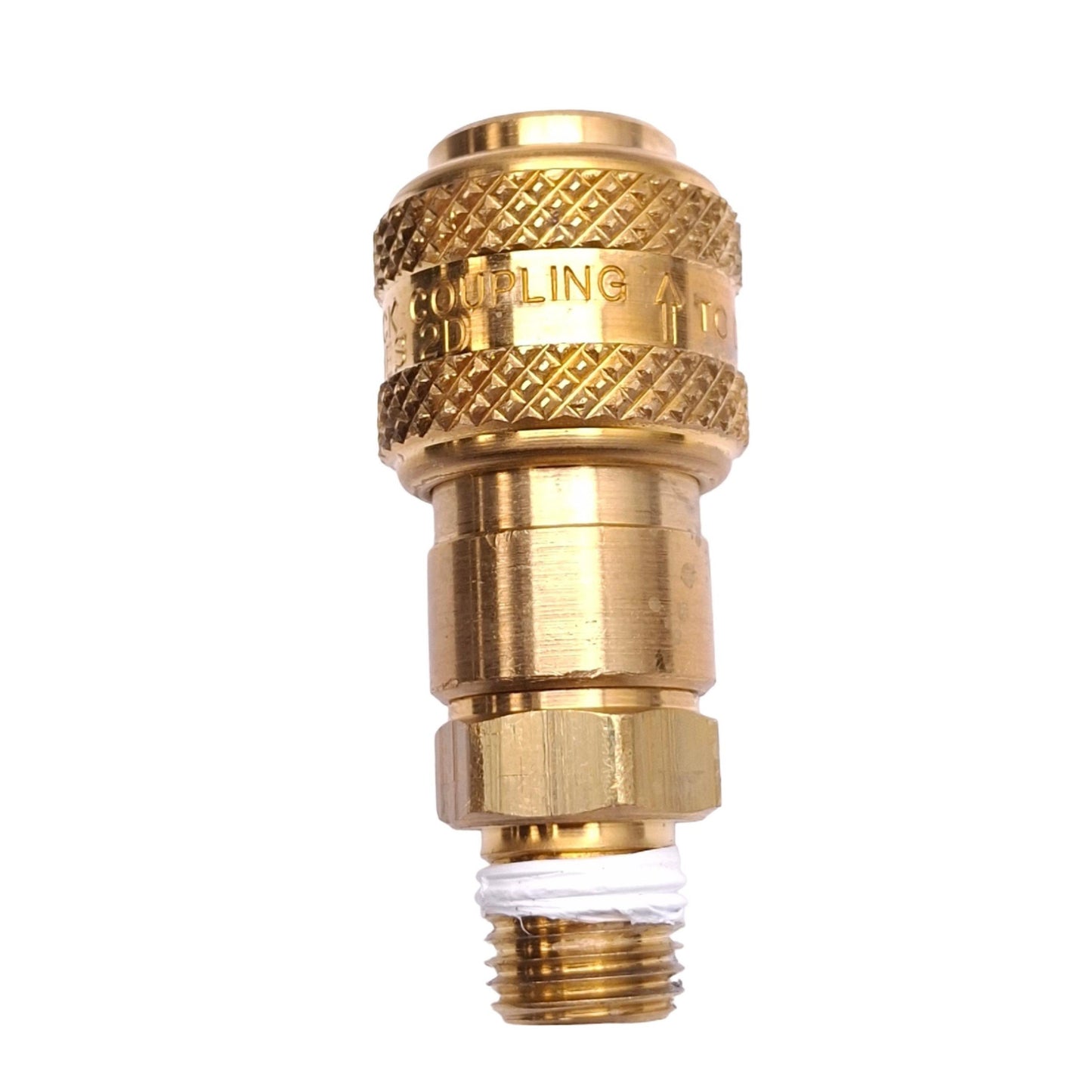 Used Dixon 2DM2-B Series 2D Quick Coupling, 1/4in NPTF Male, 0.98x2.34in, 300psi Max