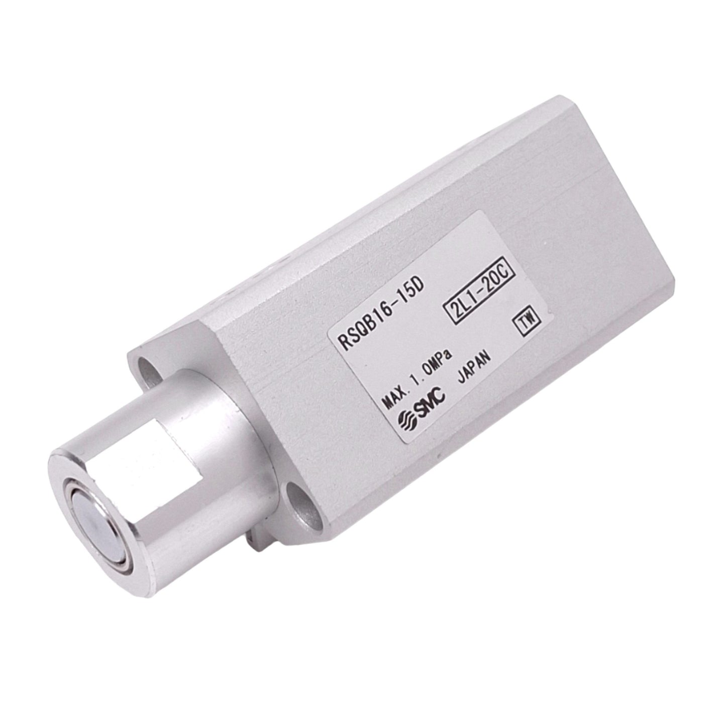 Used SMC RSQB16-15D Compact Stopper Cylinder, 16mm Bore, 15mm Stroke, M5, 1.0MPa