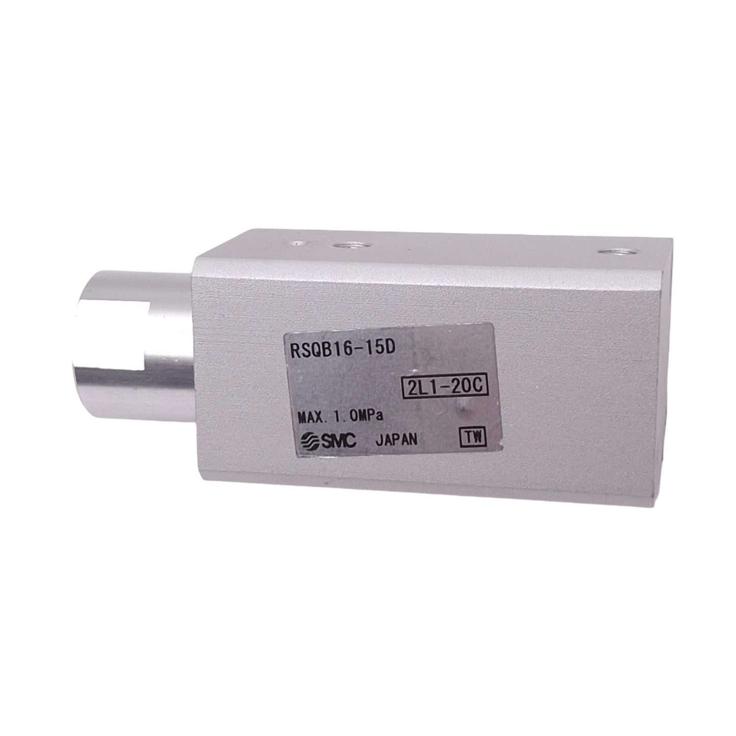 Used SMC RSQB16-15D Compact Stopper Cylinder, 16mm Bore, 15mm Stroke, M5, 1.0MPa