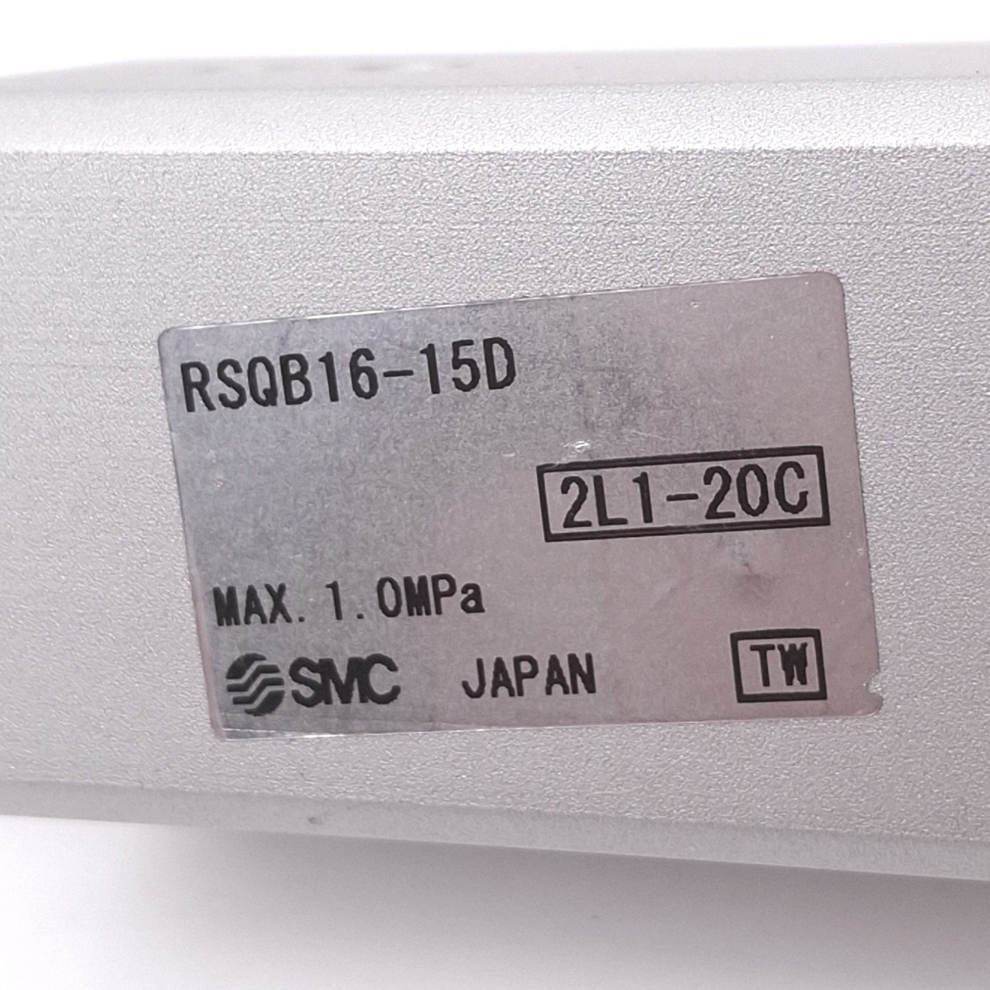 Used SMC RSQB16-15D Compact Stopper Cylinder, 16mm Bore, 15mm Stroke, M5, 1.0MPa