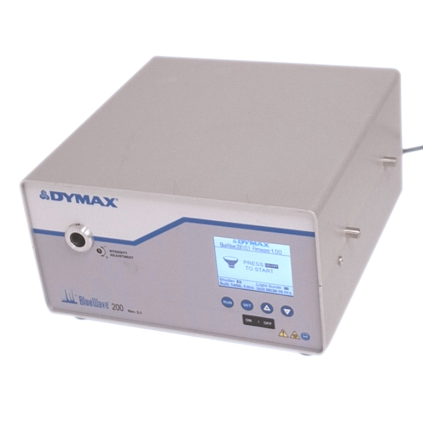 Used Dymax BlueWave 200 V3.1 UV Curing Spot Lamp, 200W 280-450nm, 100-240VAC