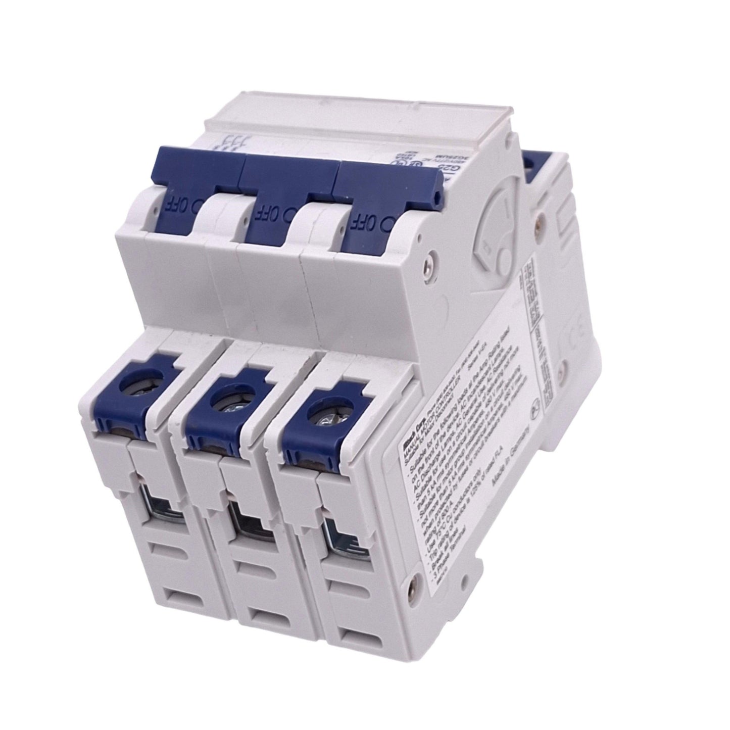 New Altech 3G25UM Circuit Breaker, 3-Pole, 25A, 480Y/277 VAC Max, DIN Rail