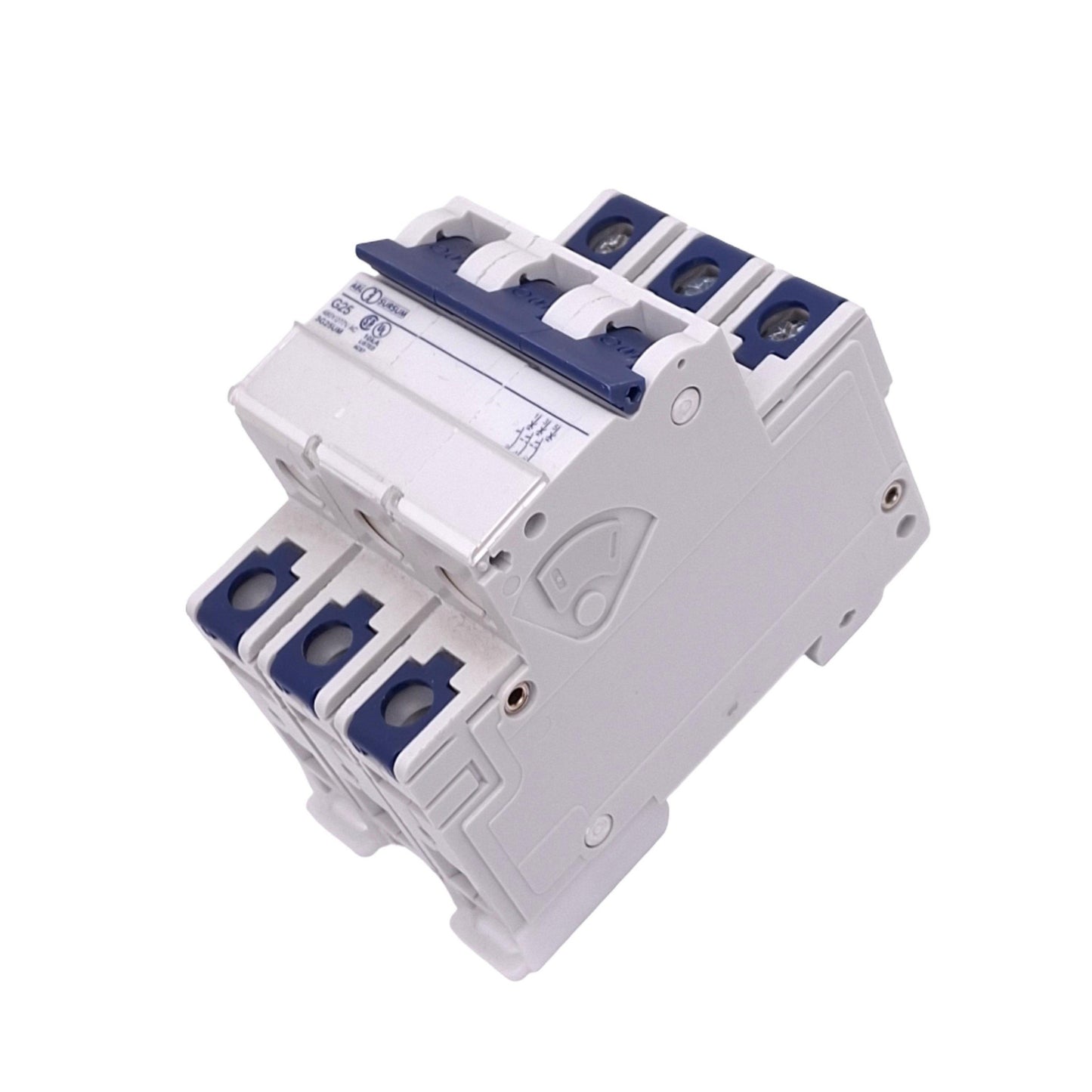 New Altech 3G25UM Circuit Breaker, 3-Pole, 25A, 480Y/277 VAC Max, DIN Rail