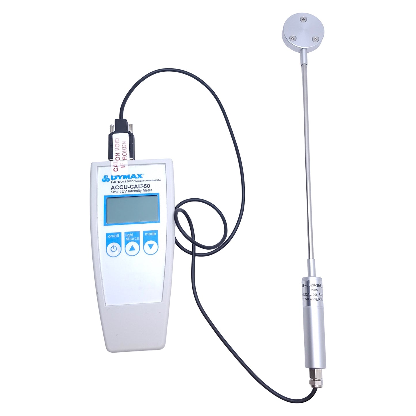 Used Dymax 39560 ACCU-CAL 50 UVA Radiometer, 320-390nm, 3/5/8mm *No Simulator*