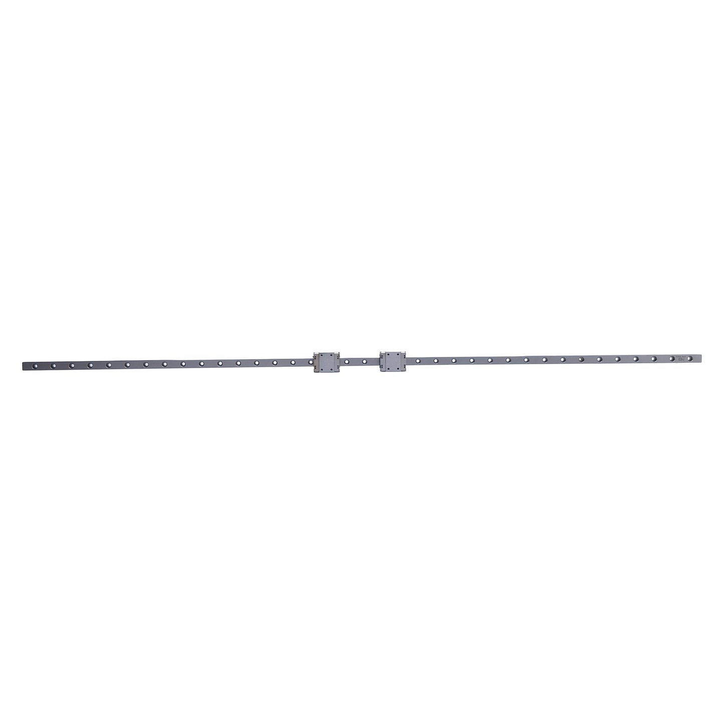 Used Nippon Bearing SEBS7B Linear Guide Rail w/2x Ball Bearing Carriage, 501mm Rail