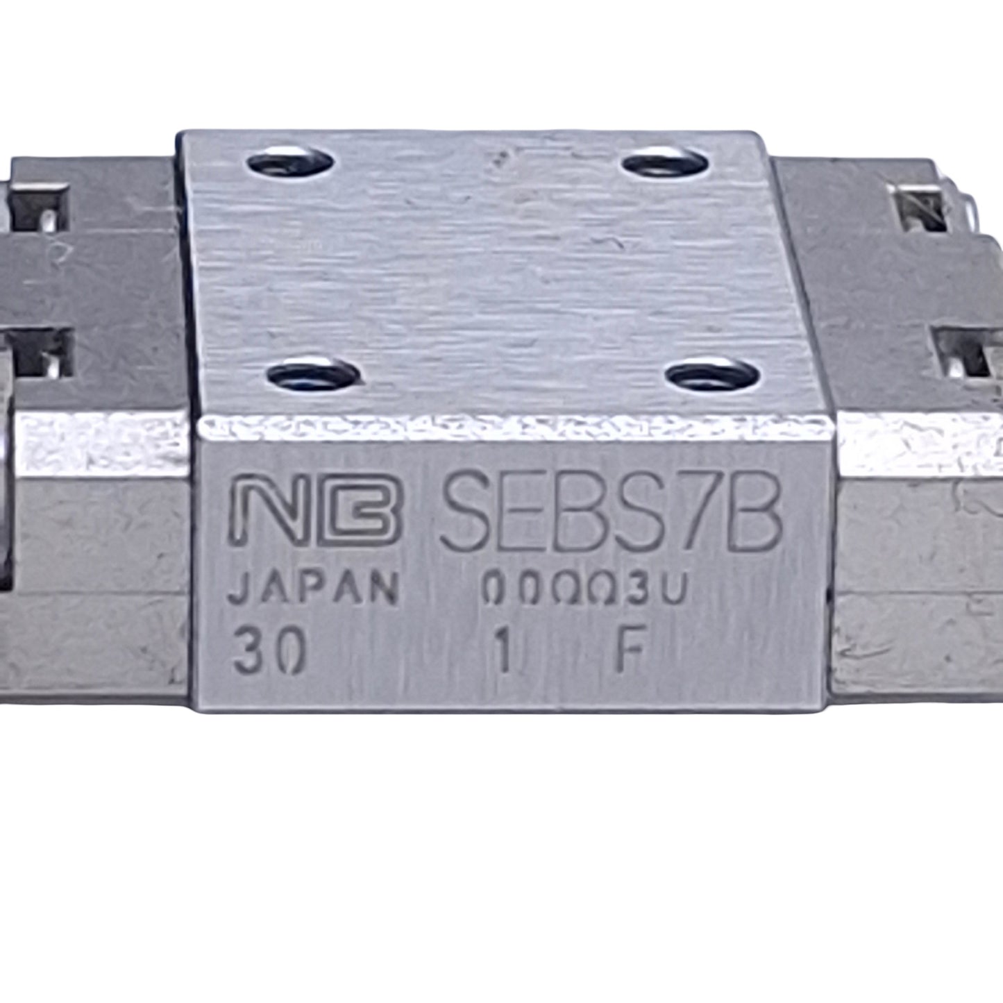Used Nippon Bearing SEBS7B Linear Guide Rail w/Ball Bearing Carriage, 501mm Rail