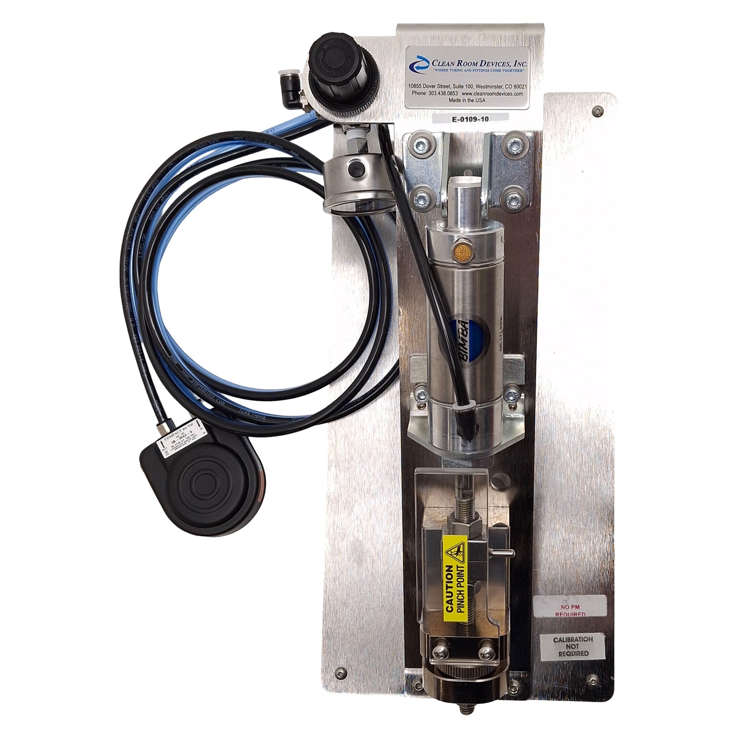 Used Clean Room Devices CRD200SS Tubing Expander, 80-120psi, ø0.04-0.50in ID, A85/D35